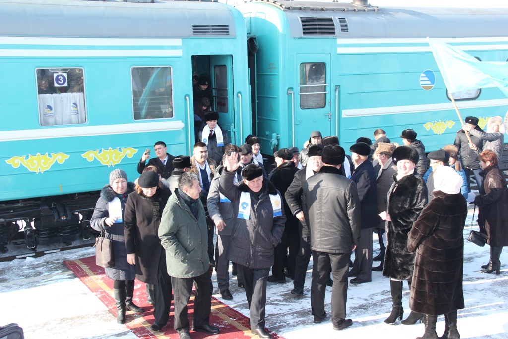 Поезд «Тәуелсіз Қазақстан» прибыл  в Усть-Каменогорск